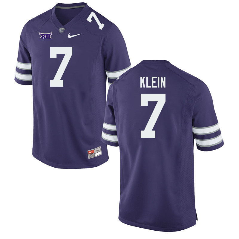 #7 Collin Klein Kansas State Wildcats Fotball Jerseys Stitched Sale-Purple